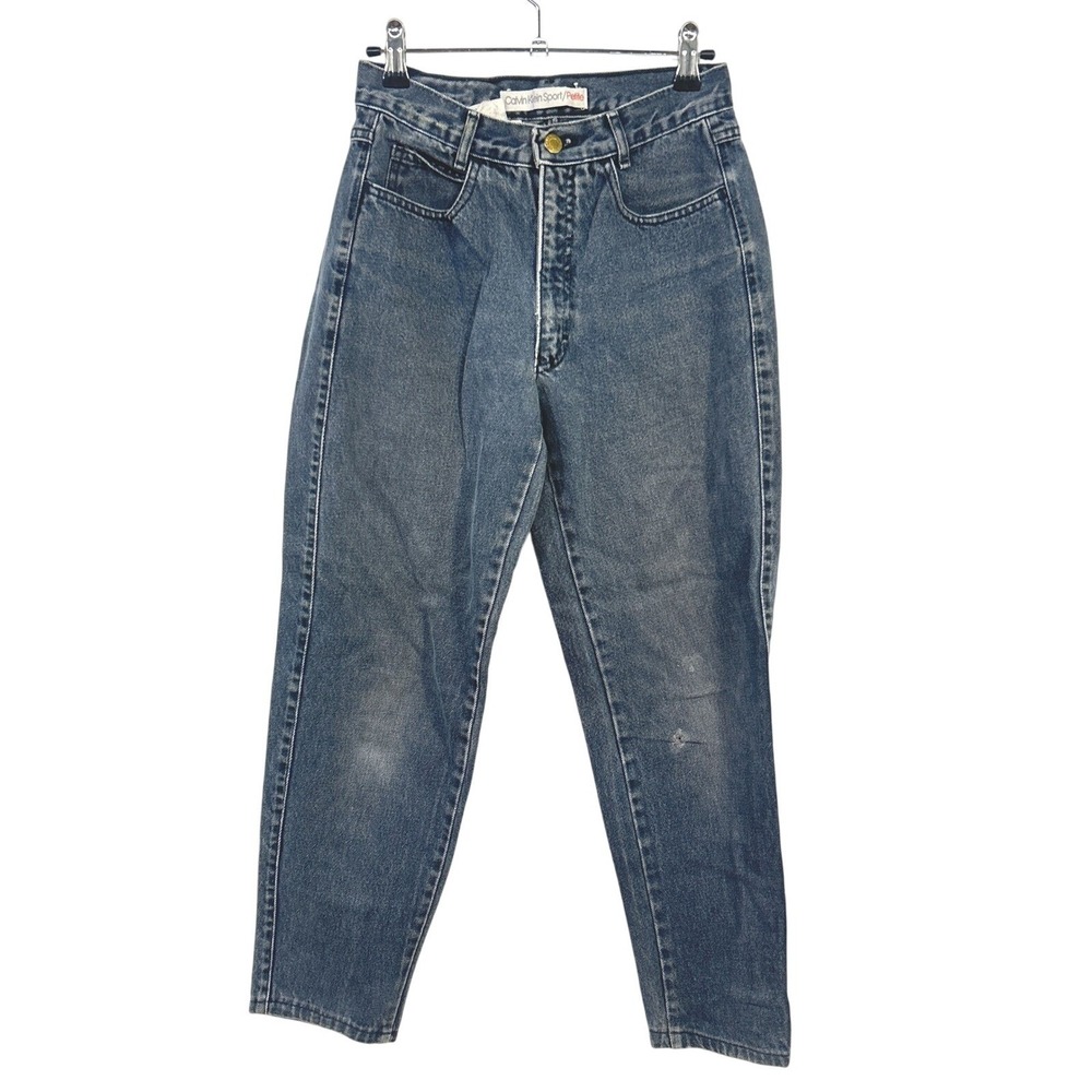 90s Calvin Klein Sport Jeans Womens‎ 8P High Waist Vintage Classic Denim VTG